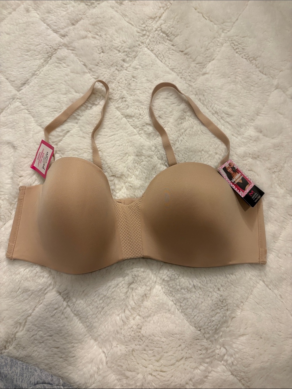 Maidenform Wireless Strapless Coverts 5 ways Sz 38 B NWT